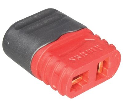 Strömkontakt 2-polig hona 500Vdc 25A röd/grå