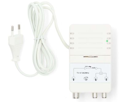 Bredbandsantennförstärkare med LTE-filter 2x25dB