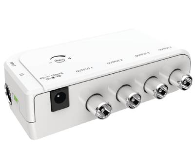 Bredbandsantennförstärkare med LTE-filter 4x10dB Bredbandsantennförstärkare med LTE-filter 4x10dB