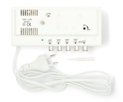 Bredbandsantennförstärkare med LTE-filter 4x20dB