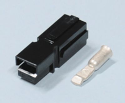 Laddningskontakt 1-polig 600V 75A svart