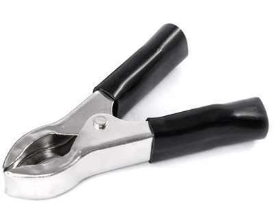 Svart lödbar gäddklämma 30A