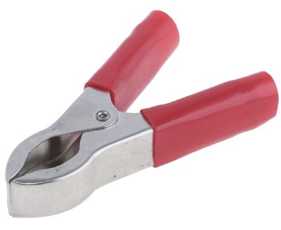 Lodningsbar gäddklämma 30A röd