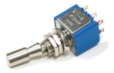 Spakbrytare, låsbar spak 3A 250Vac 2xON-ON