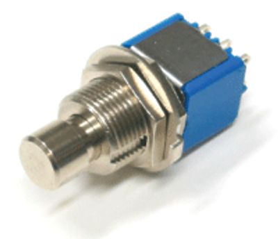 Tryckströmbrytare, 2xON-ON, 6A 125Vac