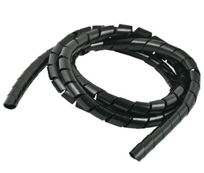 Ledningsspiral 5-12mm svart 10m/fp