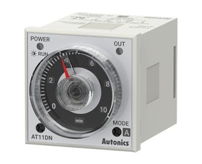 Tidsrelä för DIN-skena 100-240Vac/24-240Vdc 2 växlande kontakter