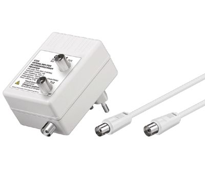 Bredbandsantennförstärkare med 2 utgångar 2x15dB