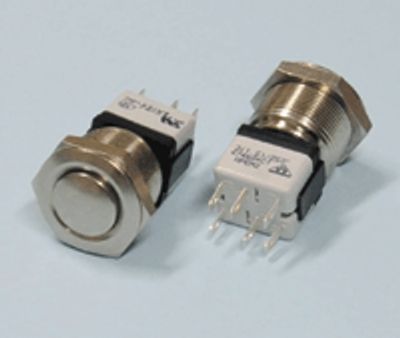 Tryckströmbrytare 2xON-ON 3A 250Vac/24Vdc IP65