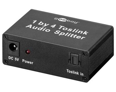 TOSLINK-ljuddelare 1xIN / 4xOUT