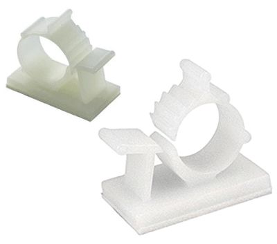 Kabelklämma med lås 18-22mm vit