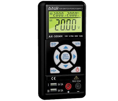 Bärbar laboratorieeffektkälla 0-30V 0-3,75A 50W (switching)