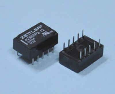 Kretskortrelä 2 växlande kontakter 5Vdc 1A (bistabil)