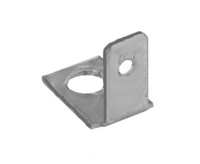 Plattanslutning med skruvmontering hane 4,8 mm 90°