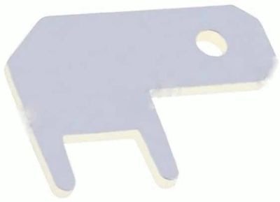 Kakelkontakt för kretskort vinkel hane 4,8x0,8mm