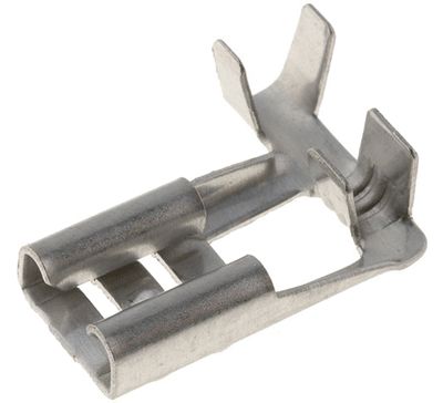 Plattanslutning isoleringsfri hona/vinkel 6,3x0,8mm 0,5-1,5mm²