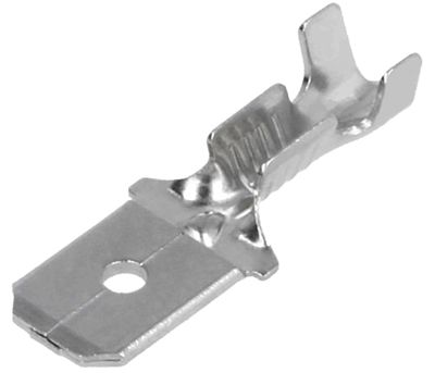 Oisolerad plintkontakt hane 6,3x0,8mm 1,5-2,5mm²