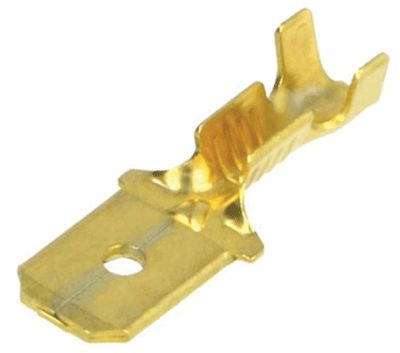 Oisolerad plattkontakt hane 6,3x0,8mm 0,5-1,5mm²