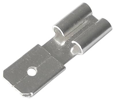 Plattanslutningsadapter 6,3 mm hane / 4,8 mm hona