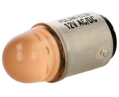 LED-lampa Ba15d 24Vac/dc orange