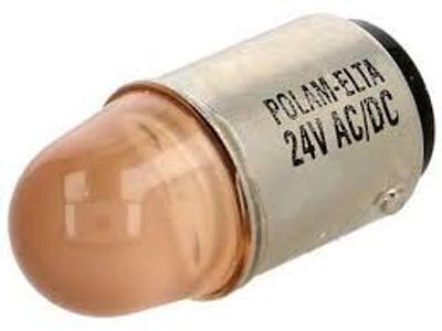 LED-lampa Ba15d 12Vac/dc orange