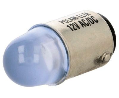 LED-lampa Ba15d 12Vac/dc blå