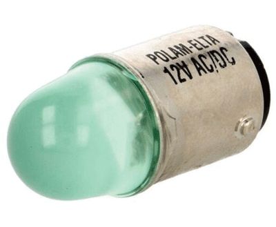 LED-lampa Ba15d 24Vac/dc grön