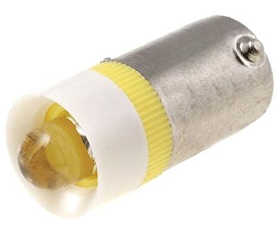 LED-lampa Ba9s 24Vac/dc 850mcd gul