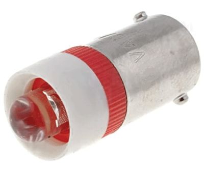 LED-lampa Ba9s 24Vac/dc 1000mcd röd
