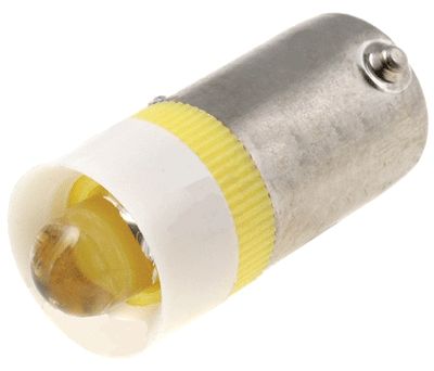 LED-lampa Ba9s 12Vac/dc gul