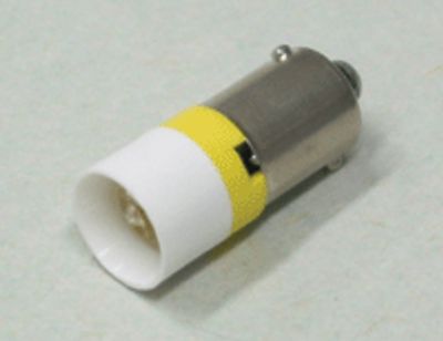 LED-lampa Ba9s 220-240Vac/dc gul