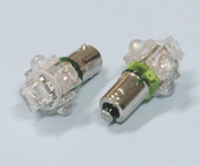 LED-lampa Ba9s 12Vdc 0,5W grön