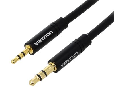 Audiokabel 2,5 mm/3,5 mm stereoplugg förgylld 2,0 m (BALBH)