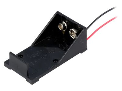 Batterihållare med kablar 6F22/6LR61/PP3