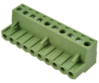 Rak kontakt rak 10-polig R-5,08