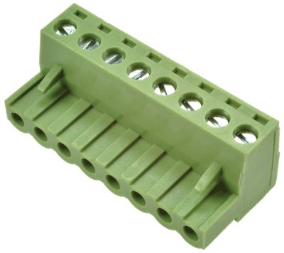 Rak kontakt rak 8-polig R-5,08