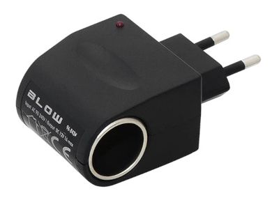 Kraftfull hackare med cigarettändaranslutning 12Vdc 1A