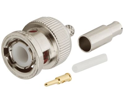BNC-kontakt hane pressbar 50ohm RG-174U