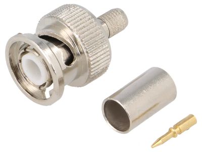 BNC-kontakt hane pressbar 50ohm H115