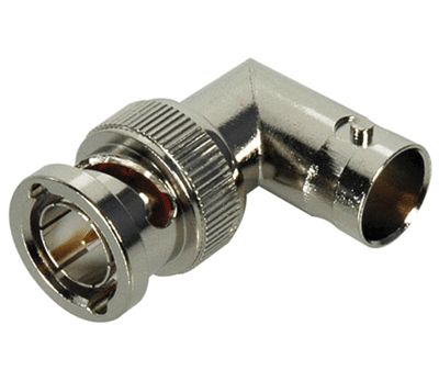 BNC-kontaktadapter vinklad 50 ohm hane/hona