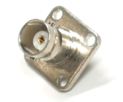 BNC-kontakt, flänsfäste, 50 ohm