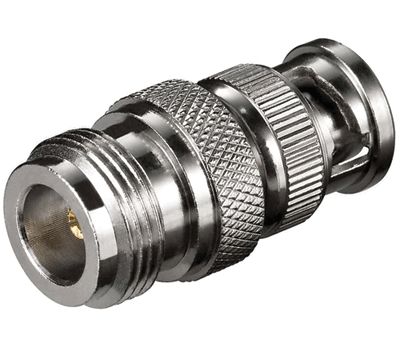 Adapterkontakt BNC-hane/N-hona