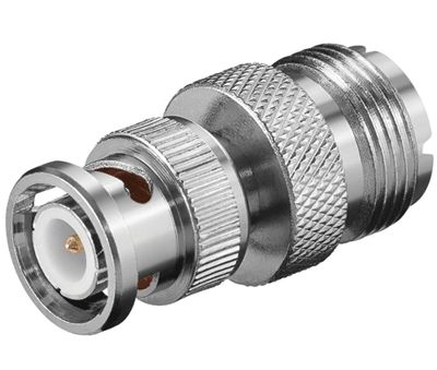 Adapterkontakt BNC-hane/UHF-hona