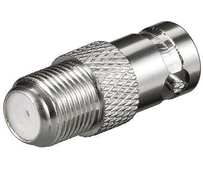 Adapterkontakt BNC-hona/F-kontakt hona