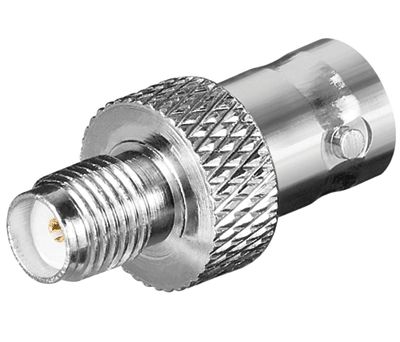 Adapterkontakt BNC-hona/SMA-hona