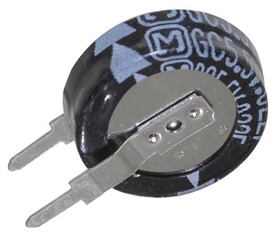 Bufferelektrolytkondensator stående modell 0,33F 5,5V R-5