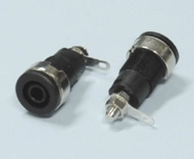 Säkerhetsbanaanhylsa 4mm svart