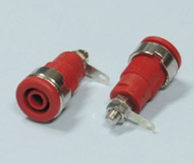 Säkerhetsbanaanhylsa 4mm röd