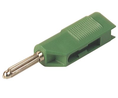 Bananplugg 4mm skruvanslutning 30A 60Vdc grön (930729-104)