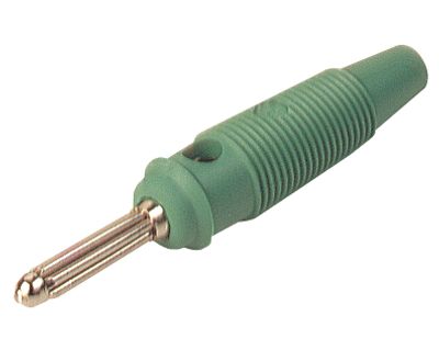 Bananplugg 4mm skruvanslutning 16A 60Vdc grön (930726-104)
